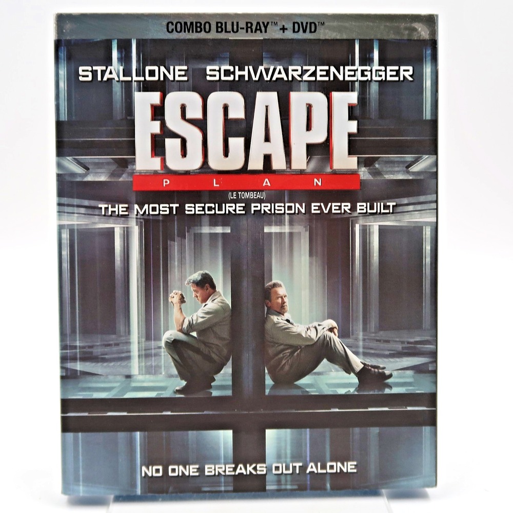 Escape Plan Blu-ray DVD 2013 Stallone Schwarzenegger Action Movie Slipcover